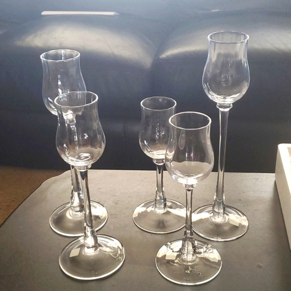 PartyLite Elegance Stemmed Quintet Votive Holder P9215 boxed set of 5